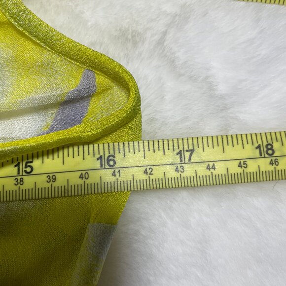 Gianni Versace Sheer Mock Neck Blouse Made in Italy Size Medium - Picture 9 of 10